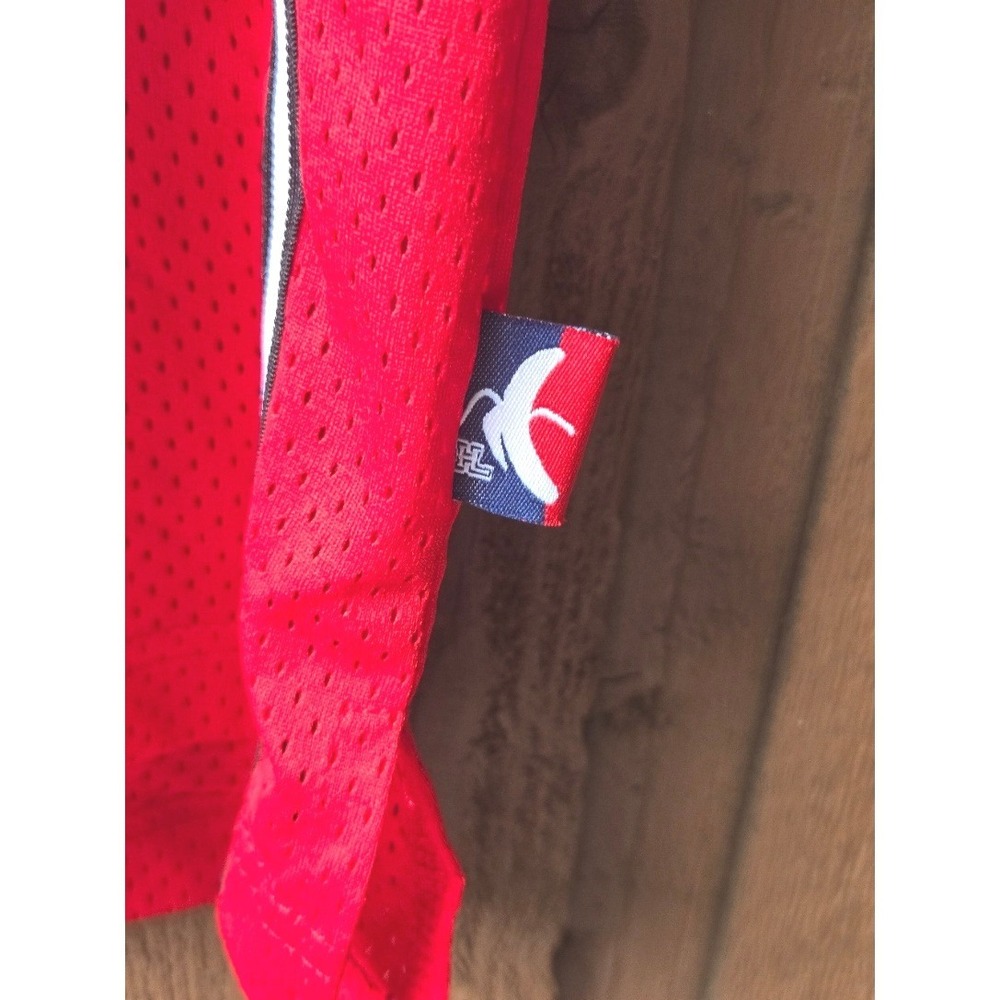 Vintage Harajuku Lovers Gwen Stefani Mesh Basketball Jersey Red Size XL Y2K - Picture 5 of 7